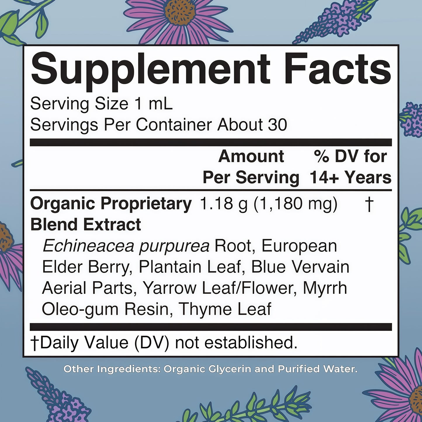 MARYRUTH'S Lymphatic Support Liquid Drops USDA Organic | Herbal Blend with Echinacea & Elderberry | Blue Vervain | Vegan | Alcohol-Free | Non-GMO | 30 Servings