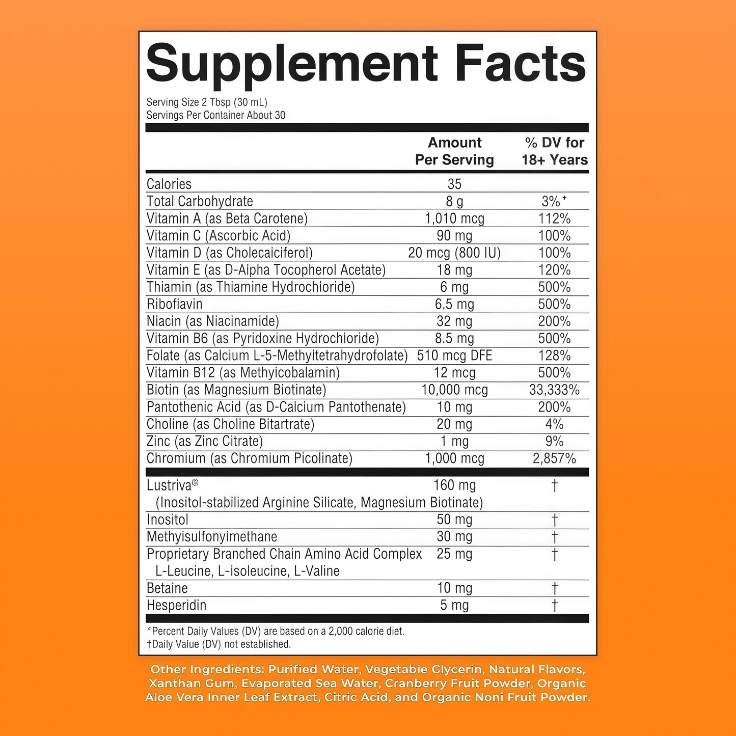 MARYRUTH'S Liquid Multivitamin + Hair Growth | Clinically Tested in Women for Thicker Hair & Facial Wrinkles | Biotin 10000mcg | Lustriva Hair Growth Supplements | Skin Care | Ages 18+ | 30 Fl Oz