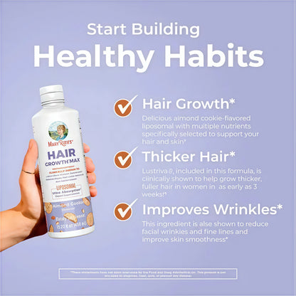 MaryRuth’s Advanced Hair Care Bundle – Daily Liquid Hair Formula 16 oz & Hair Growth Max Liposomal 15.22 oz